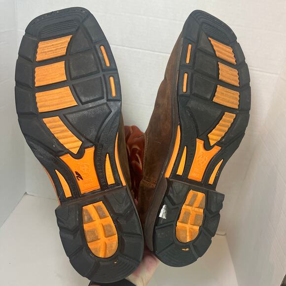 Ariat Men's WorkHog Square Steel Toe Waterproof Work Boots Dark Earth Size 14 - Picture 9 of 9